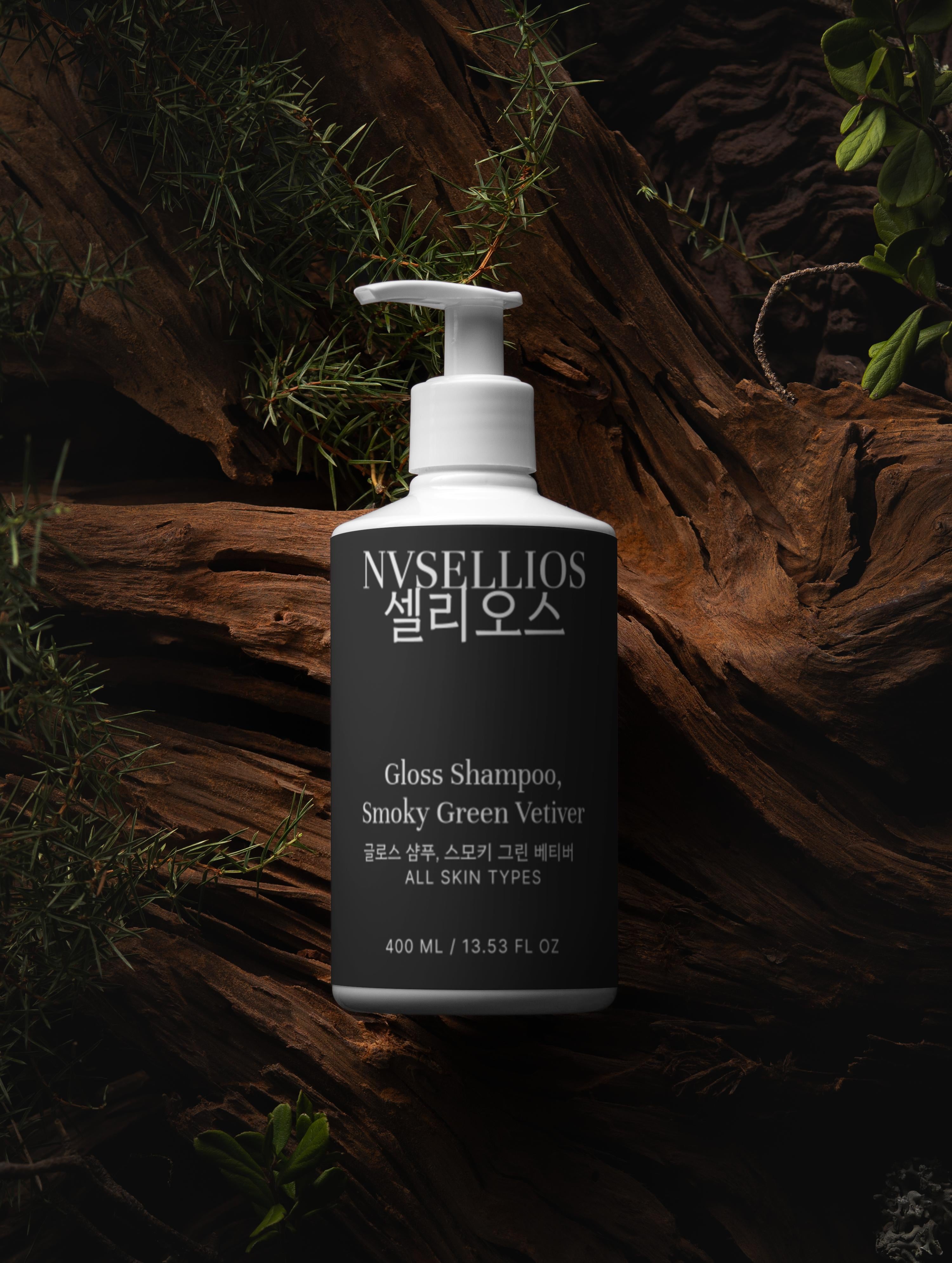 Gloss Shampoo, Smoky Green Vetiver